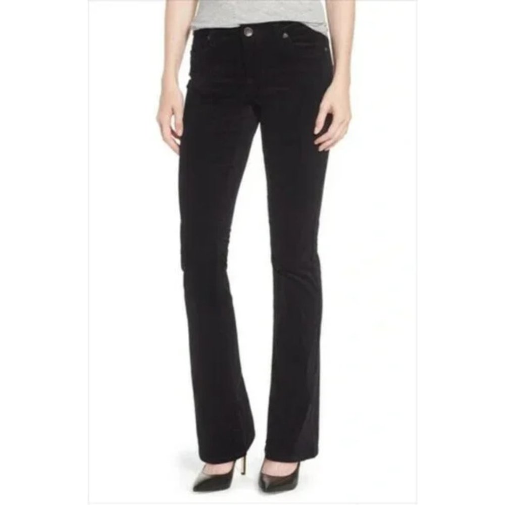 KUT Farrah Black Baby Boot Jeans